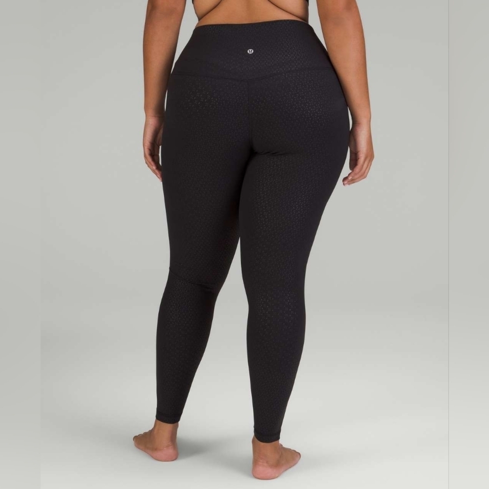 Lululemon Align High-Rise Pant 28"Gradiate Geo Emboss Black size 2 in EUC